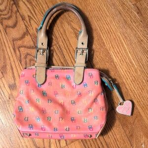 Dooney & Bourke - RARE Y2K Pink Mini Monogram Bag From It Girl Collection